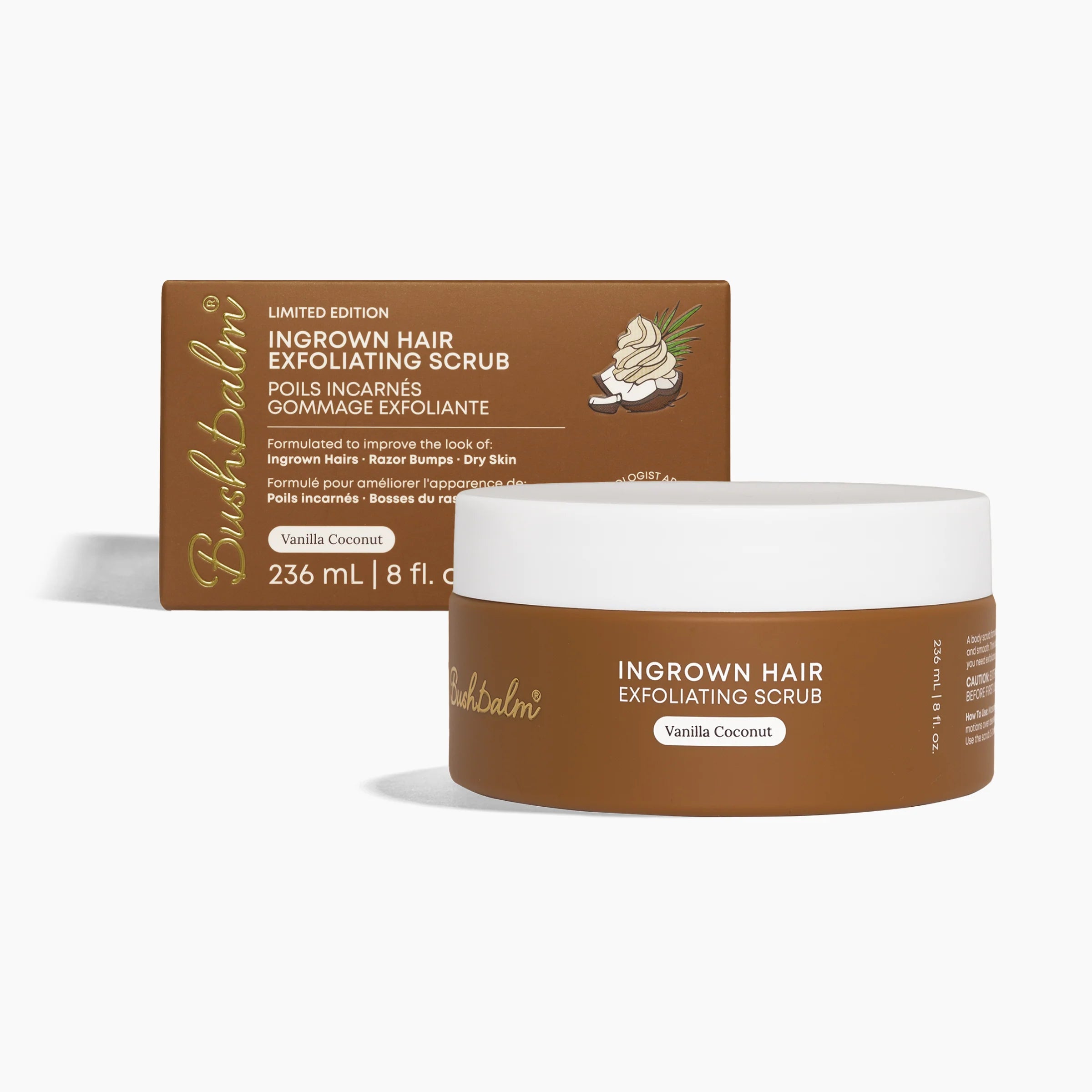 Ingrown Hair Exfoliating Scrub – Vanilla Coconut