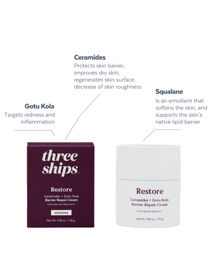 Restore Ceramides + Gotu Kola Barrier Repair Cream | Hydrating cream | LOSHEN & CREM