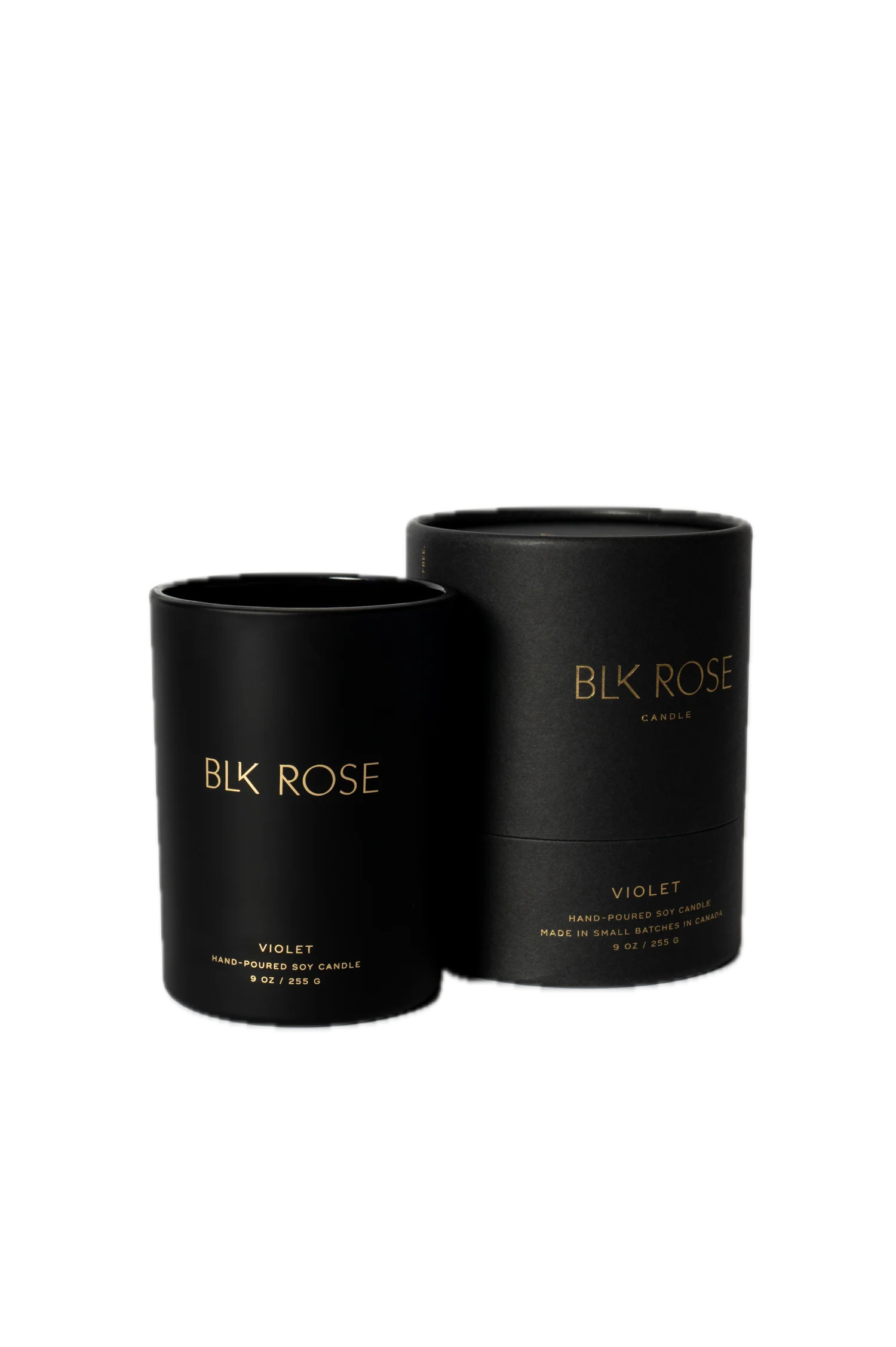 VIOLET BLK ROSE CANDLE | Candles | LOSHEN & CREM
