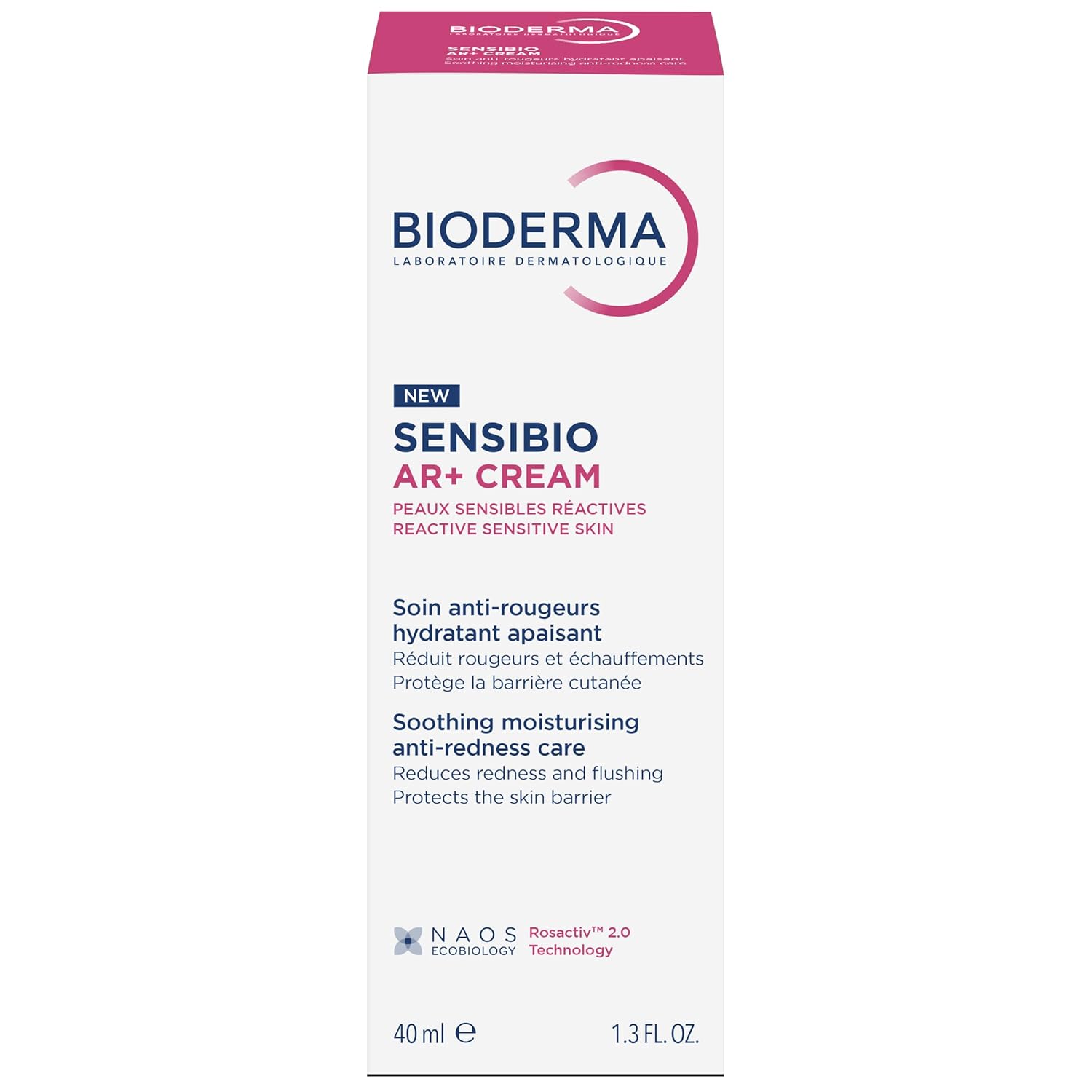 Bioderma Sensibio AR+ Cream packaging on a white background