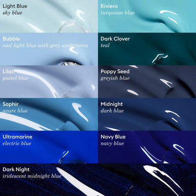 Semi-permanent LED Green Flash™ - Blue | Gel nail polish | LOSHEN & CREM