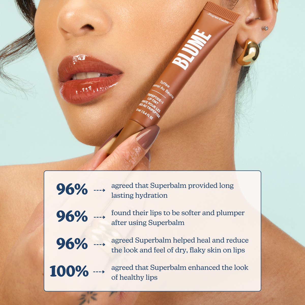 Blume Superbalm Tripeptide-1 Lip Tint – Toffee | Lips - Balm | LOSHEN & CREM