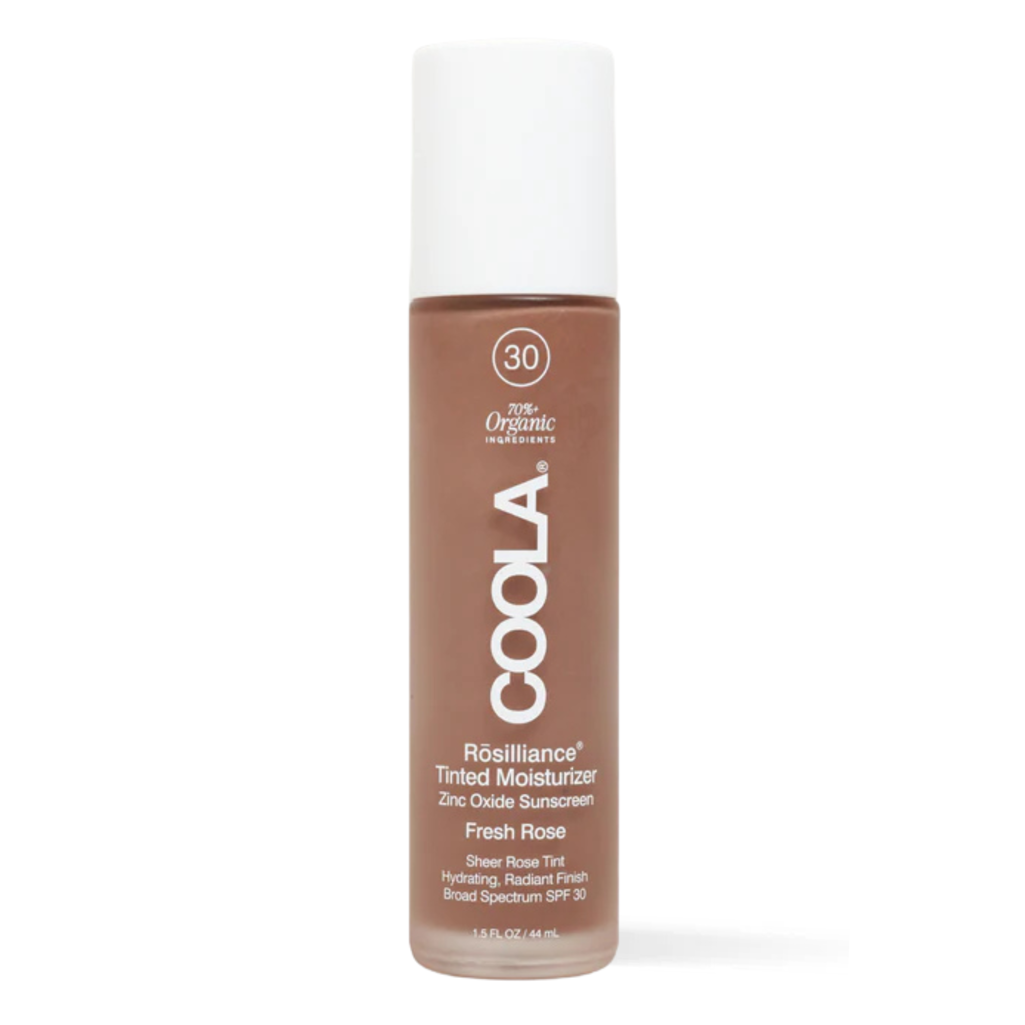 COOLA Rosilliance Tinted Moisturizer SPF 30 mineral sunscreen in Fresh Rose.
