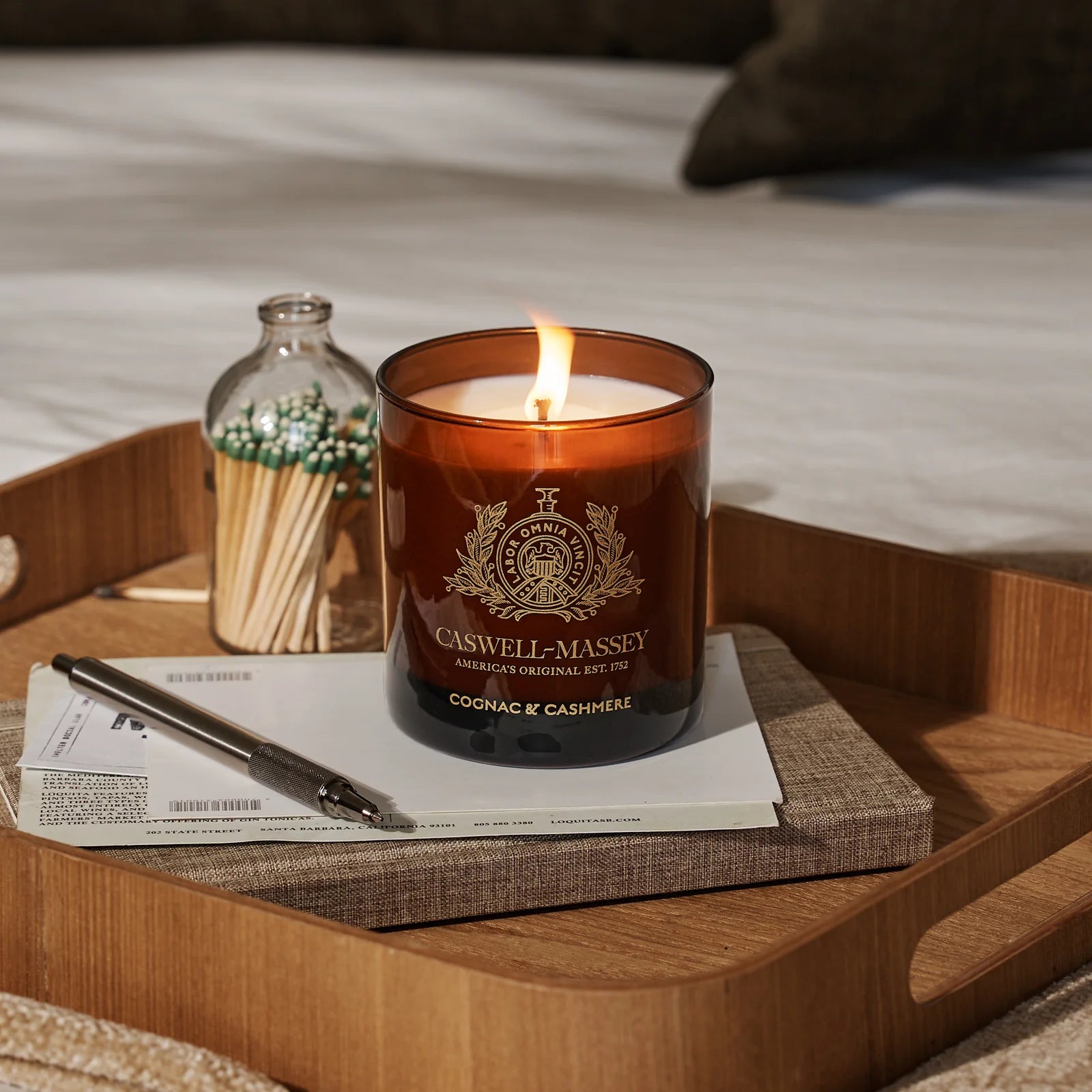 Cognac & Cashmere Candle | Candle - Scented Soy | LOSHEN & CREM