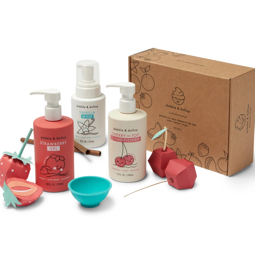 Cherry Berry Conditioner & Bath Bundle | Sets - Kids | LOSHEN & CREM