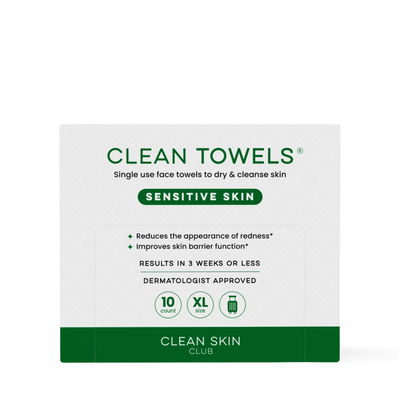 Clean Skin Club Clean Towels® Sensitive Skin | Cleansing - Wipes | LOSHEN & CREM