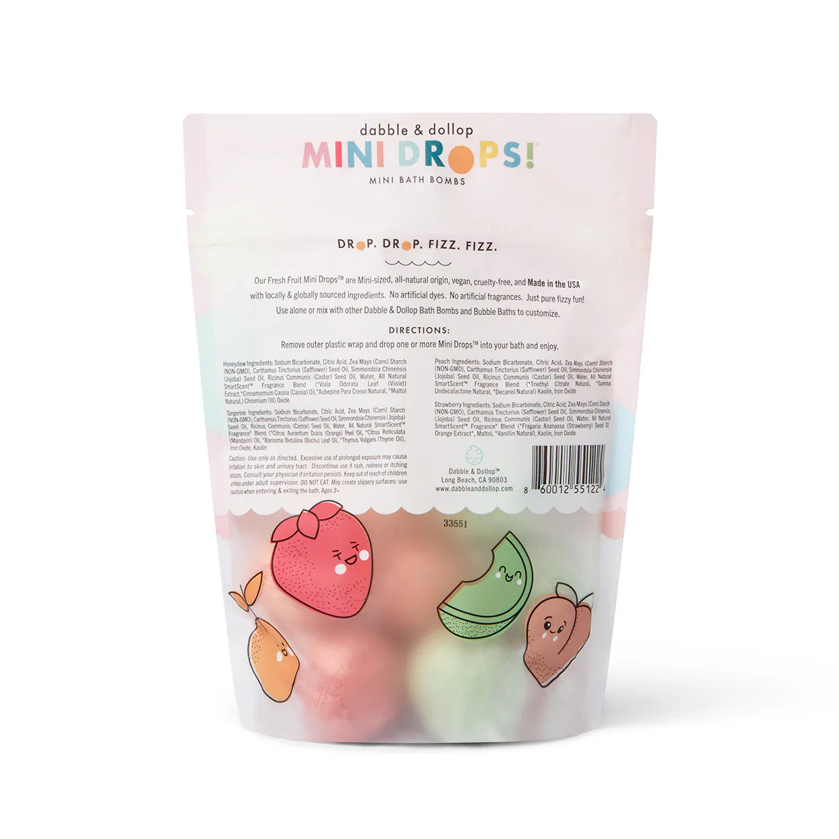 Fresh Fruit Mini Bath Bombs | Bath - Bath bombs kids | LOSHEN & CREM