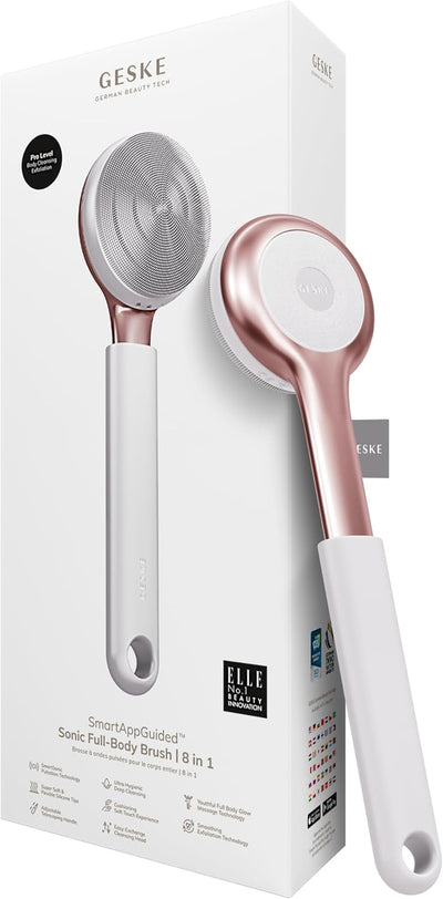 Geske Sonic Full-Body Brush and Intensive Exfoliator | 8-in-1 | Body brush | LOSHEN & CREM