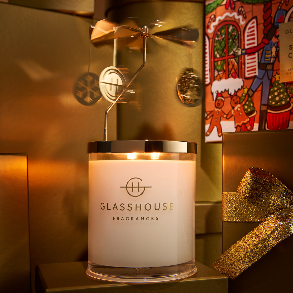 Kyoto in Bloom - Candle & Spinning Carousel Holiday 2026 Glasshouse Fragrance