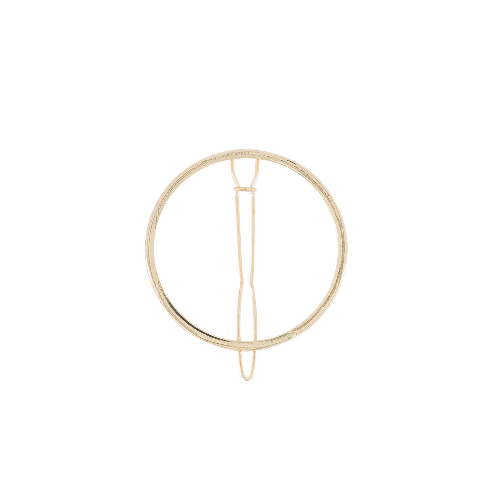 Golden Round Barrette | Accessories - Barrette | LOSHEN & CREM