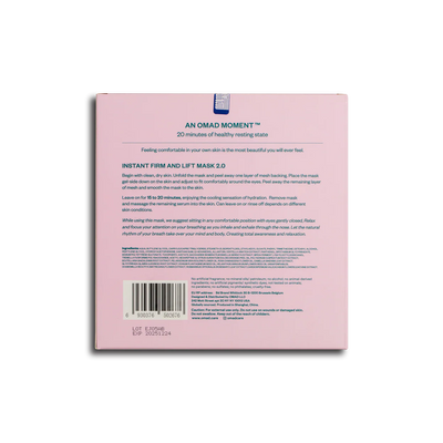 OMAD Instant Firm and Lift 2.0 Sheet Mask | Biocellulose mask | LOSHEN & CREM