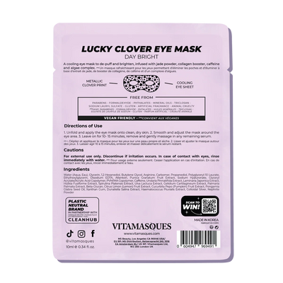 LUCKY CLOVER EYE DAY BRIGHT GOGGLE EYE MASK | Eye mask | LOSHEN & CREM