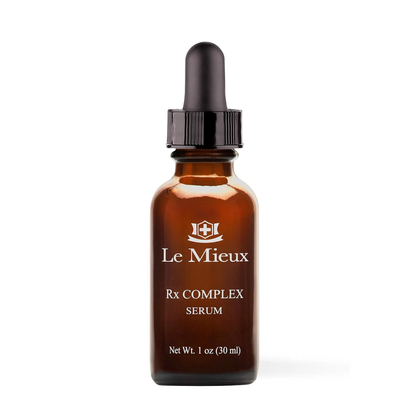 Le Mieux Rx Complex Serum peptide and vitamin C treatment in amber dropper bottle