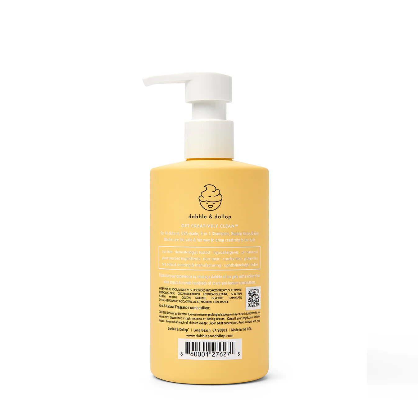 Lemon Bubble Bath, Body Wash & Shampoo | Bath - Hair & body wash kids | LOSHEN & CREM