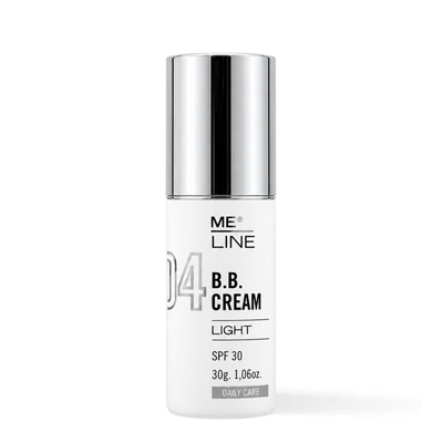 MeLine 04 B.B. Cream Light 30 g hydrating tinted complexion cream for uneven skin tone