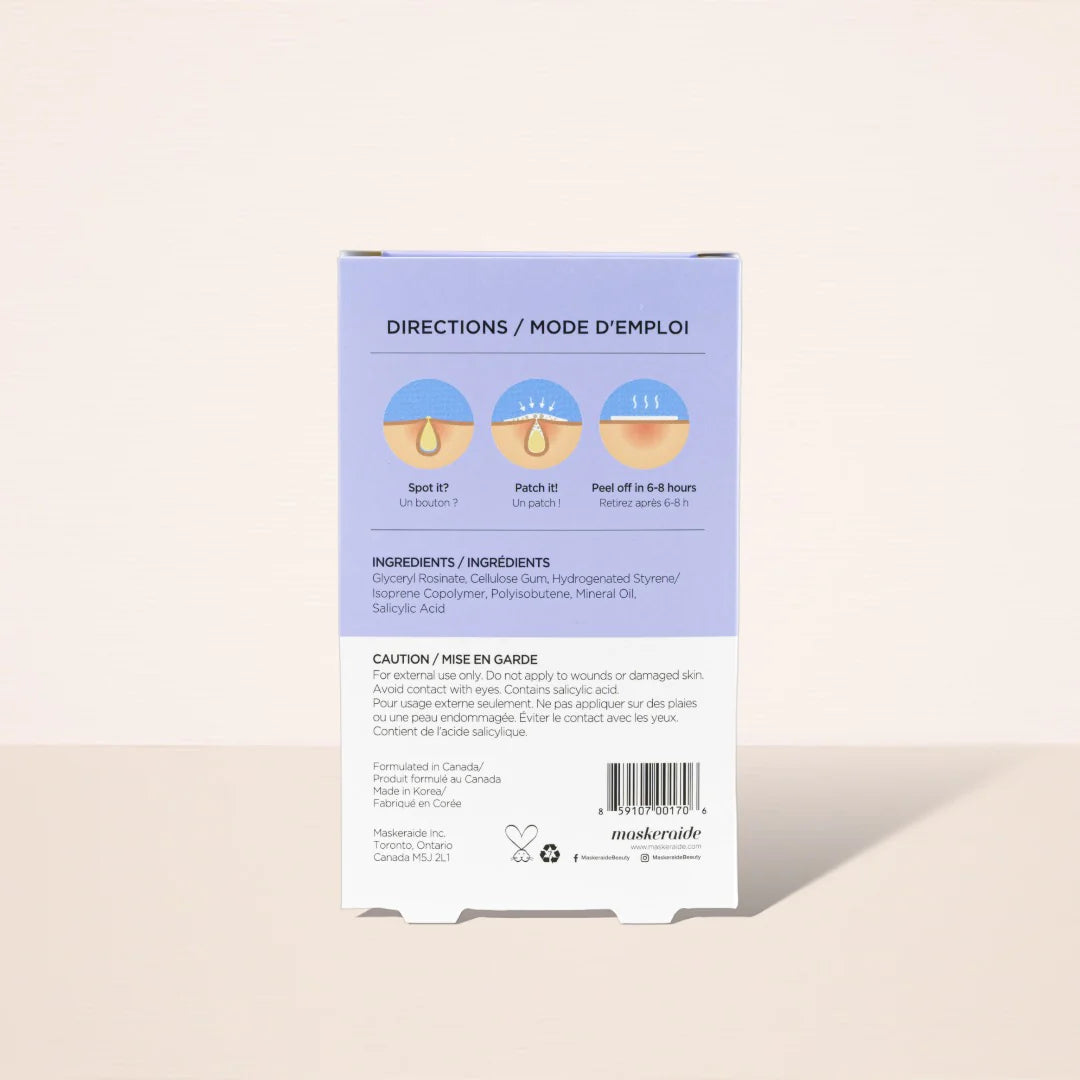 Spotted Nighttime Hydrocolloid Anti-Blemish Patches | Pimple patch | LOSHEN & CREM