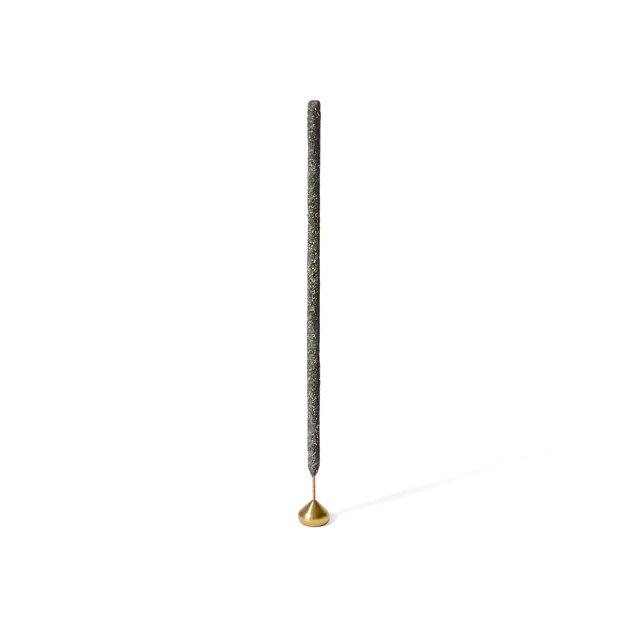 Cedar & Myrrh Medium Waterdrop Brass Incense Holder