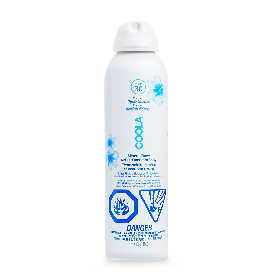 COOLA Mineral Body SPF 30 Sunscreen Spray | Mineral sun protection | LOSHEN & CREM