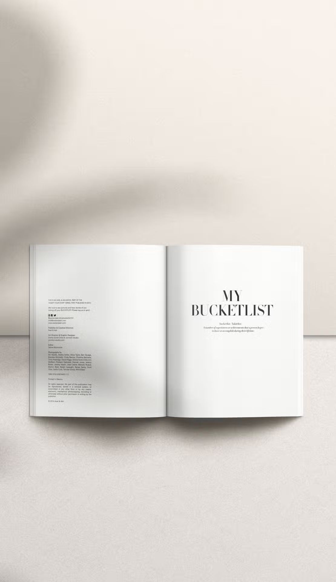 My Bucketlist – A Journal for Life’s Boldest Adventures | Personal journal | LOSHEN & CREM