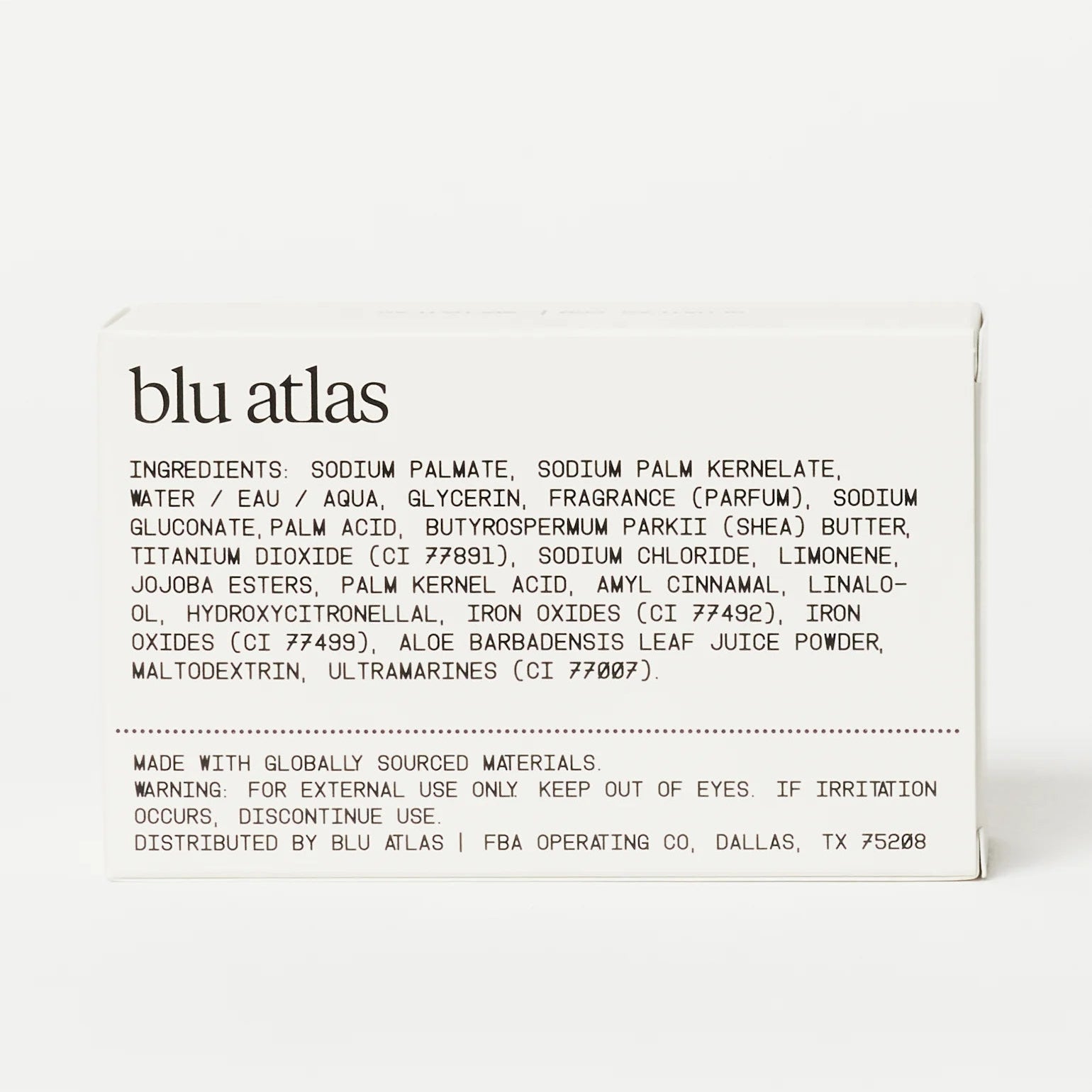 Blu Atlas Natural Exfoliating Bar Soap