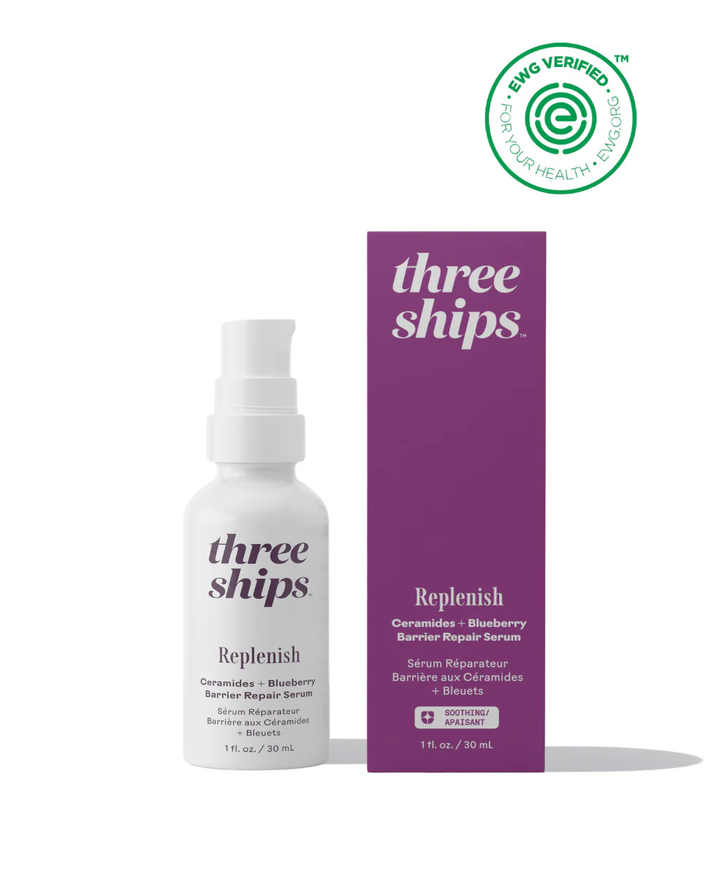 Replenish Ceramides + Blueberry Barrier Repair Serum | Soothing serum | LOSHEN & CREM