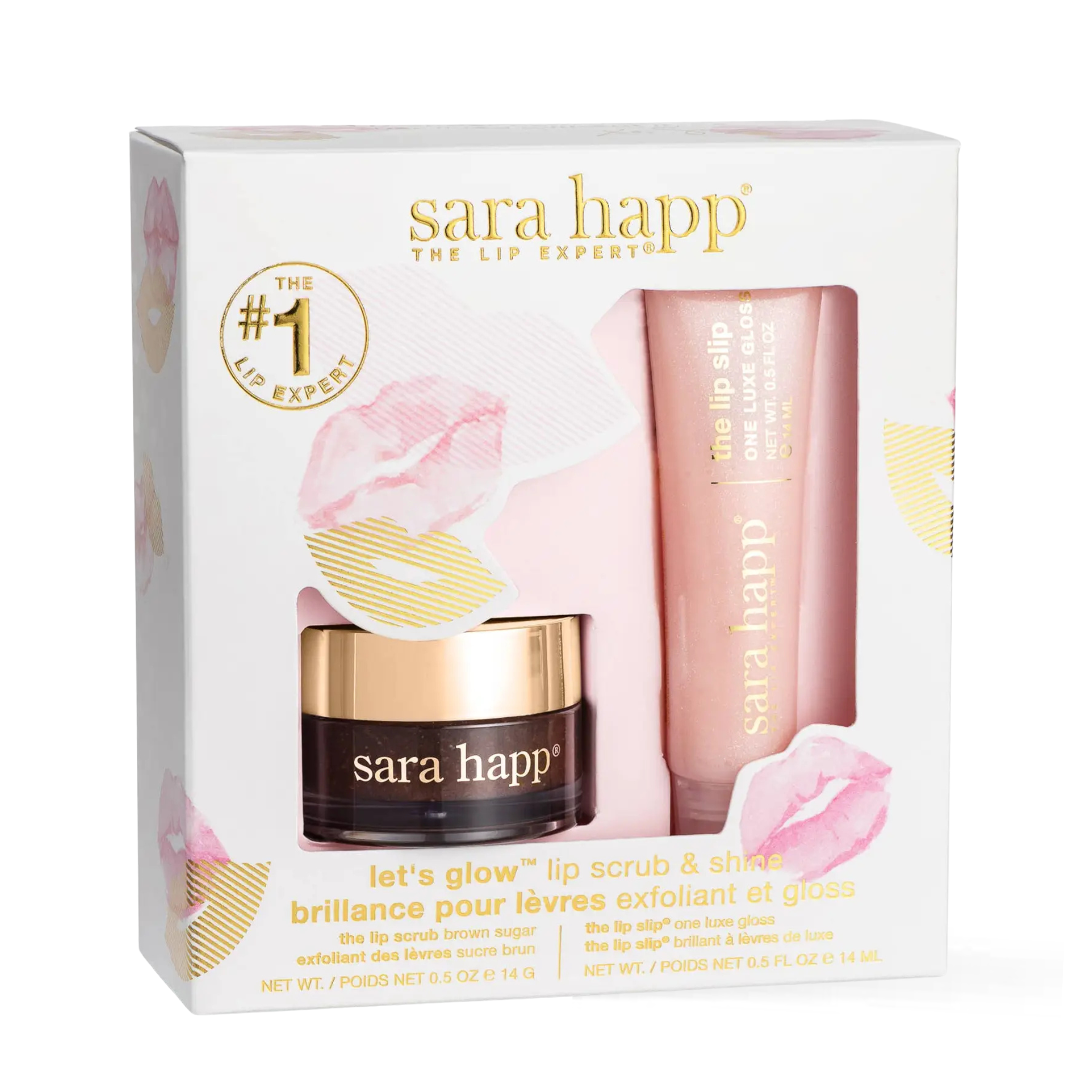 Let's Glow Lip Scrub & Shine Kit