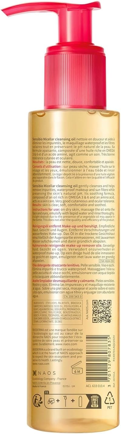 Bioderma Sensibio Micellar Cleansing Oil | Micellar oil | LOSHEN & CREM