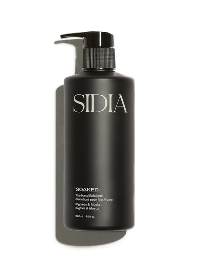 Black bottle with SIDIA branding on a white background