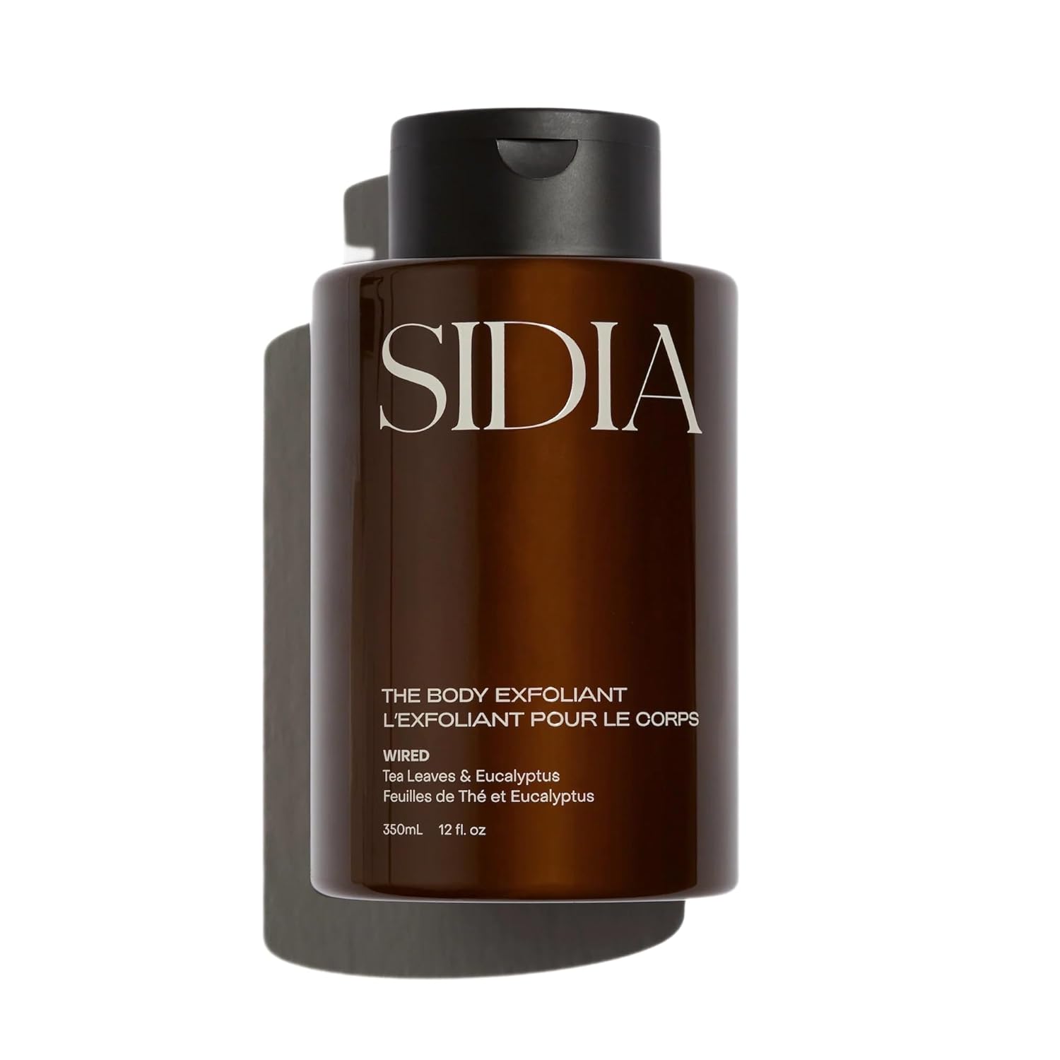 Brown bottle with black cap labeled 'SIDIA' on a white background