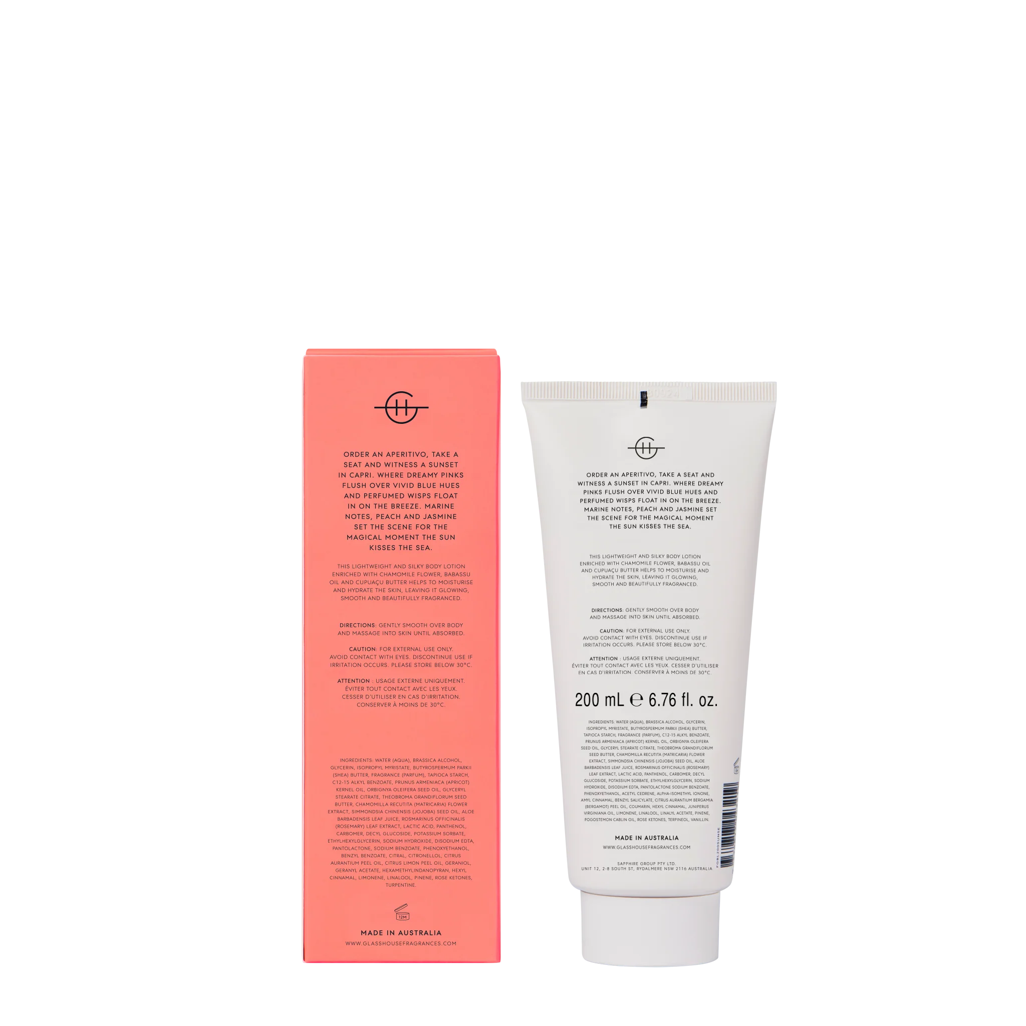 Sunsets In Capri - Body Lotion | Body lotion | LOSHEN & CREM