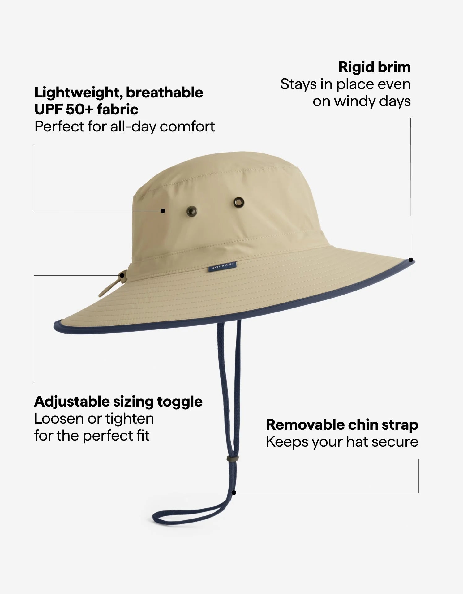 Traveller Broad Brim Sun Hat UPF 50+ | UPF - Hat men | LOSHEN & CREM