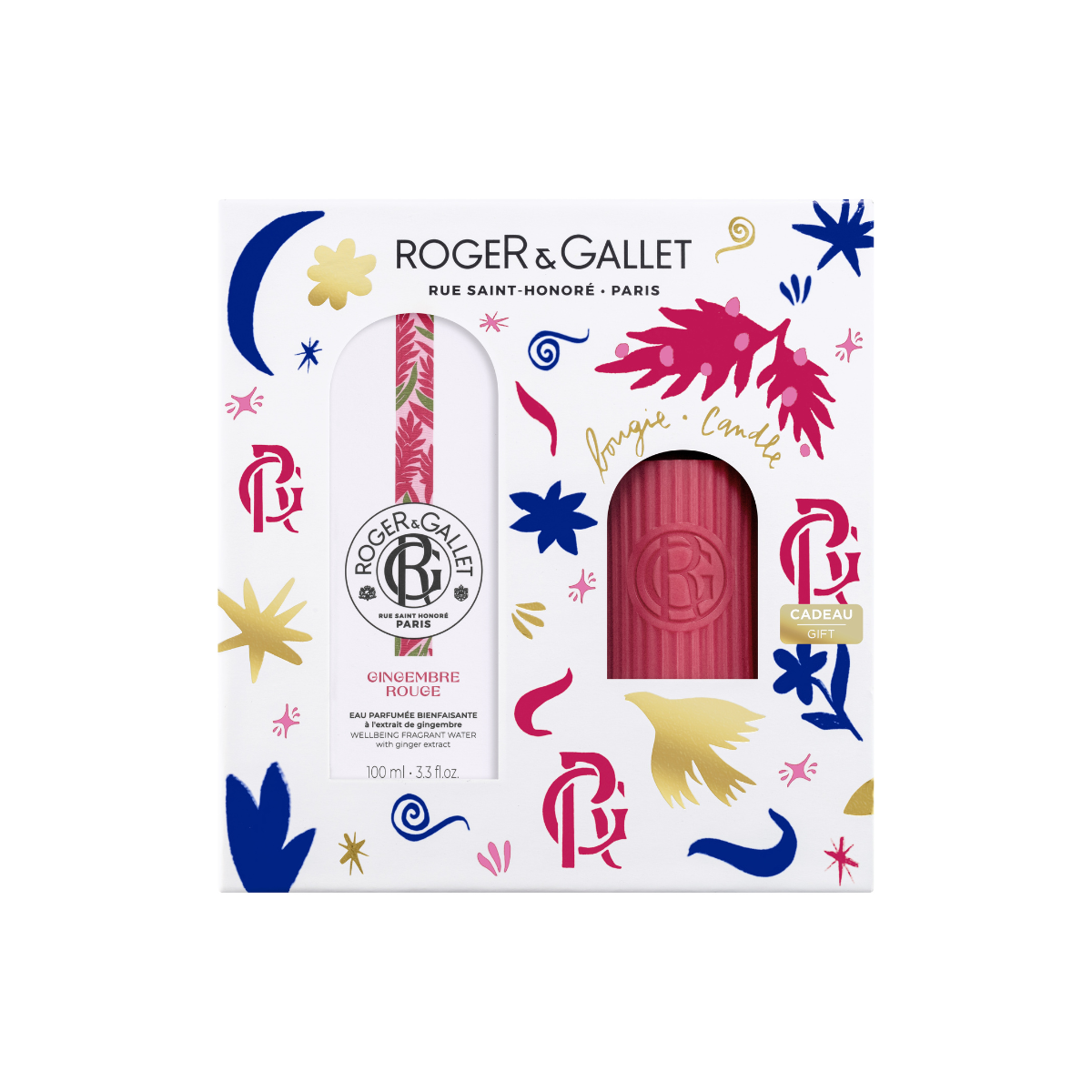 Wellbeing Fragrant Water Gingembre Rouge With Scented Candle Set | Eau de parfum | LOSHEN & CREM