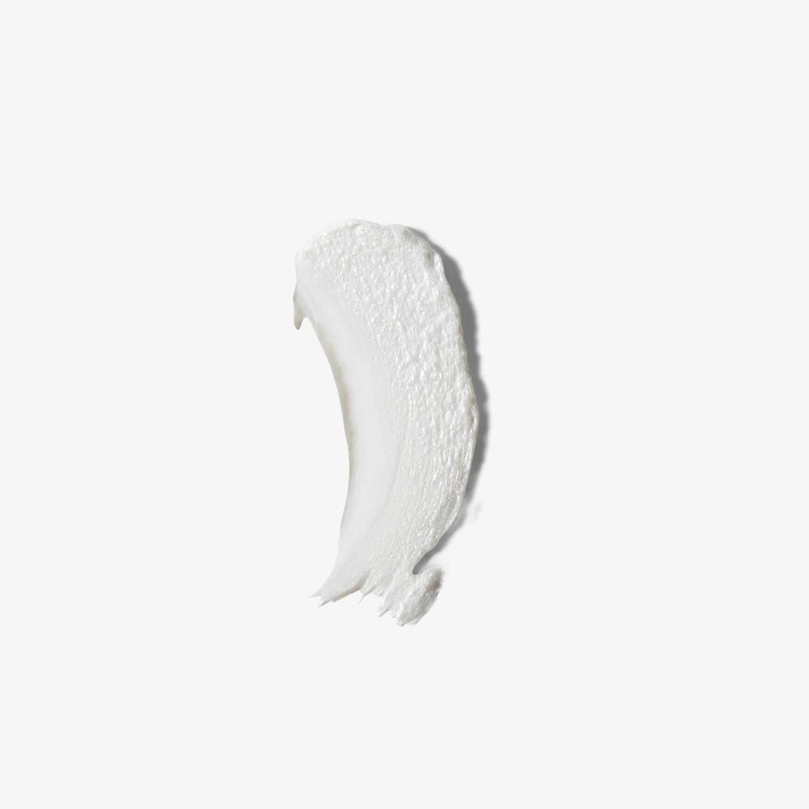 White cream swatch on a light gray background