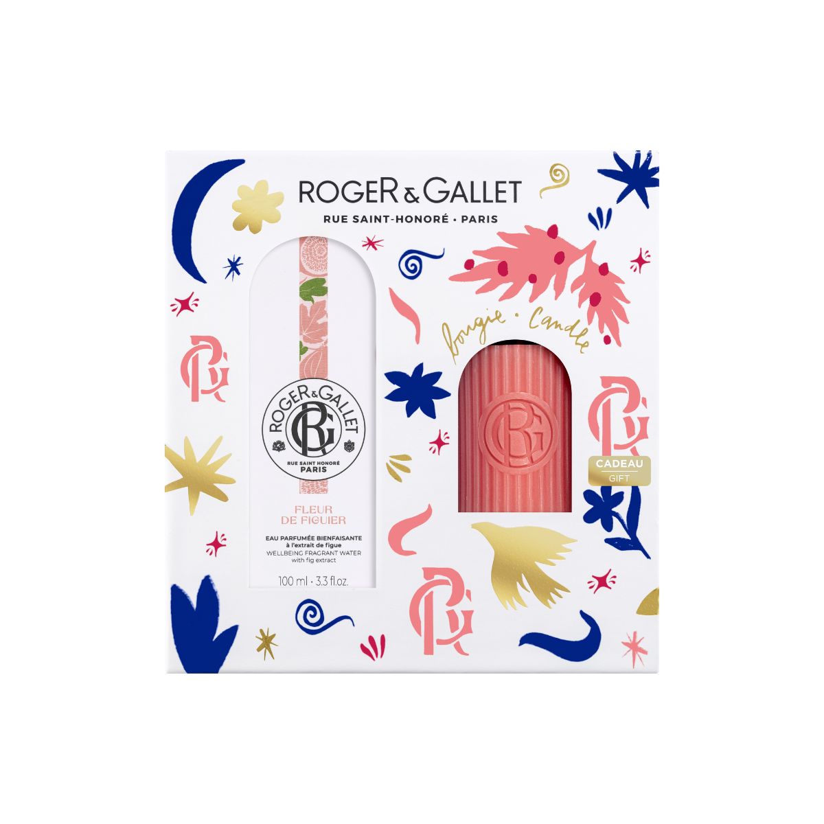 Wellbeing Fragrant Water Fleur De Figuier With Scented Candle Set | Gift set | LOSHEN & CREM