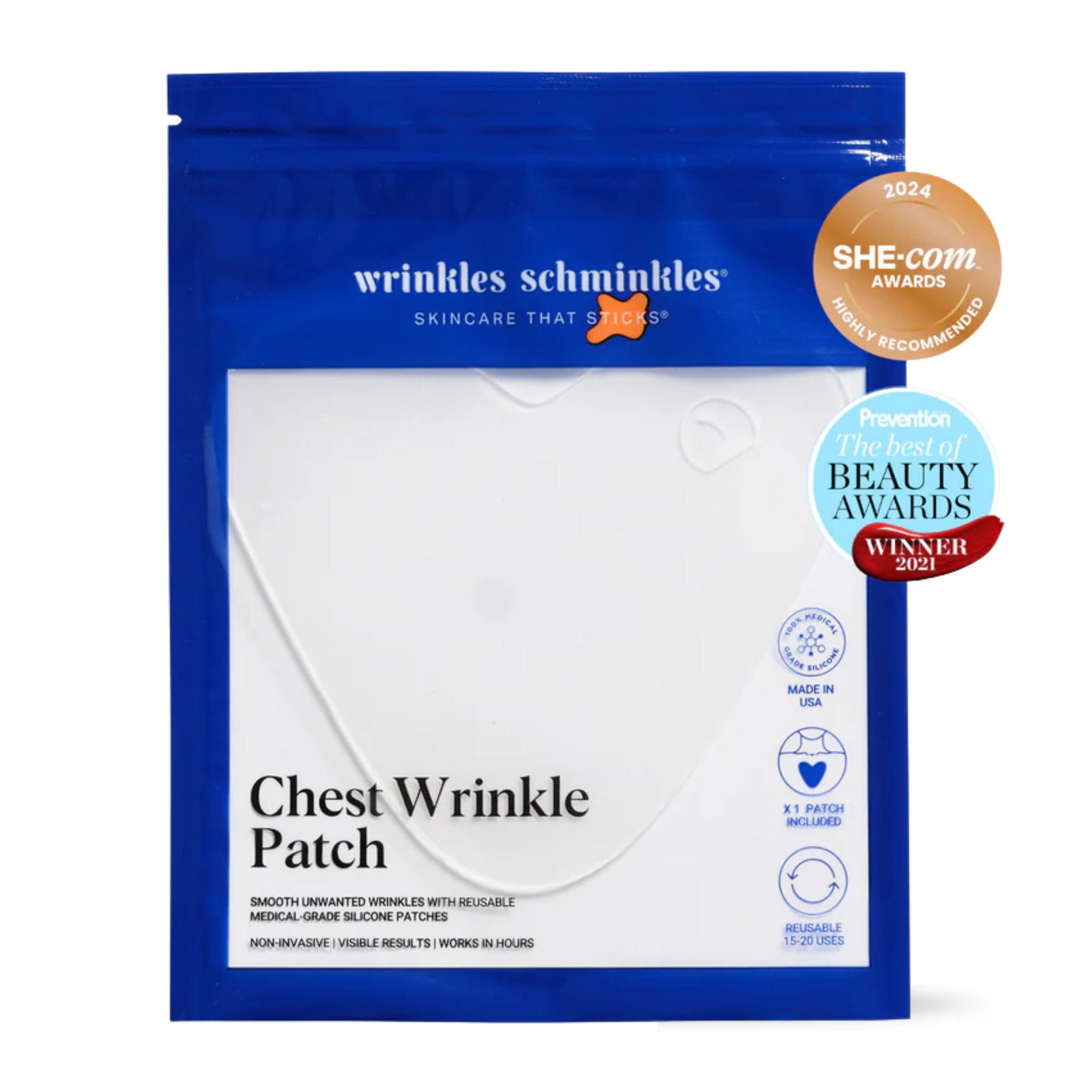 Wrinkles Schminkles - Chest wrinkle patch | Mask - Silicone reusable patch | LOSHEN & CREM