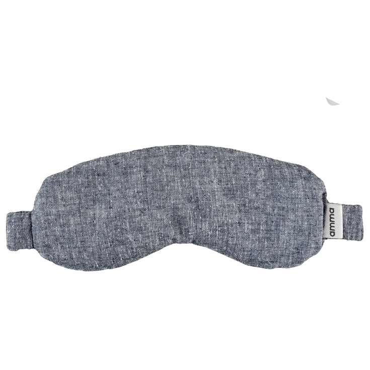 Gray sleep mask on a white background