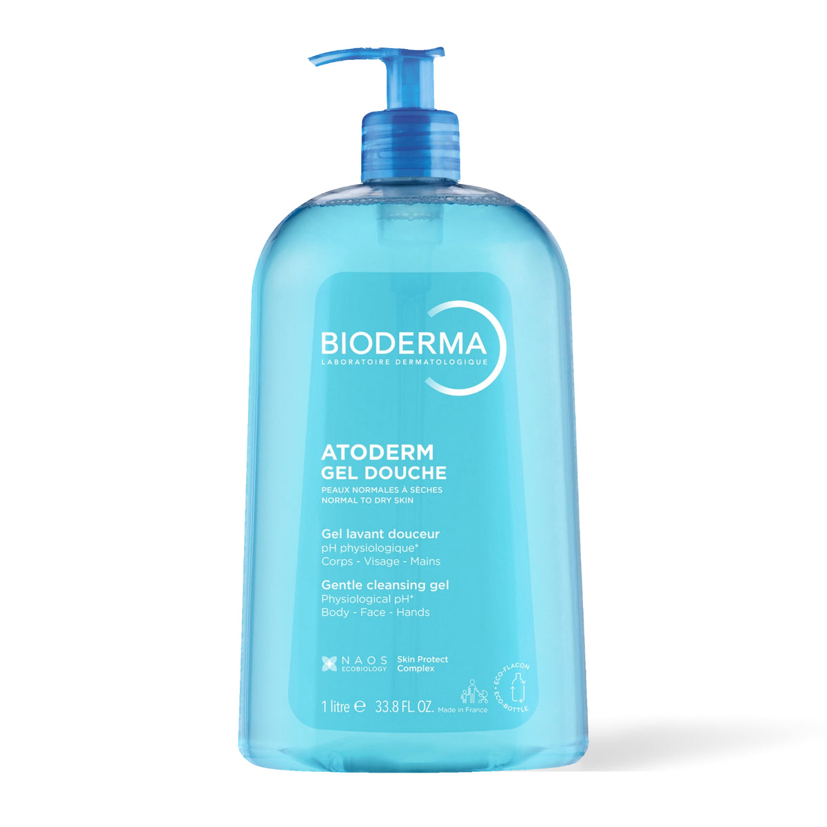 Bioderma Atoderm Gel douche, flacon pompe de 1 L
