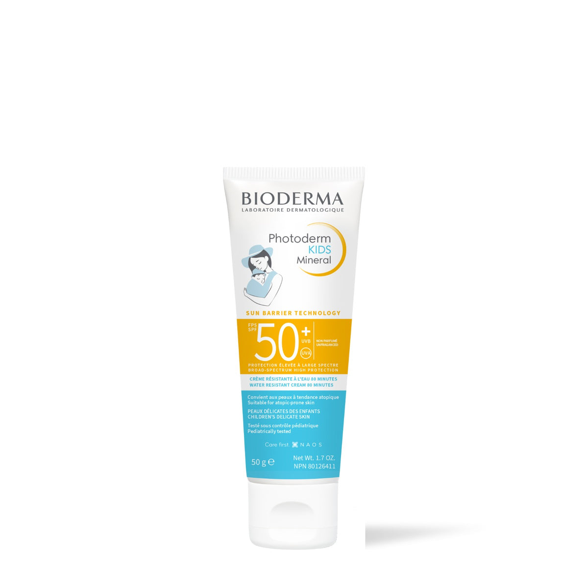 Bioderma Photoderm Minéral KIDS FPS 50+, tube de 50 g