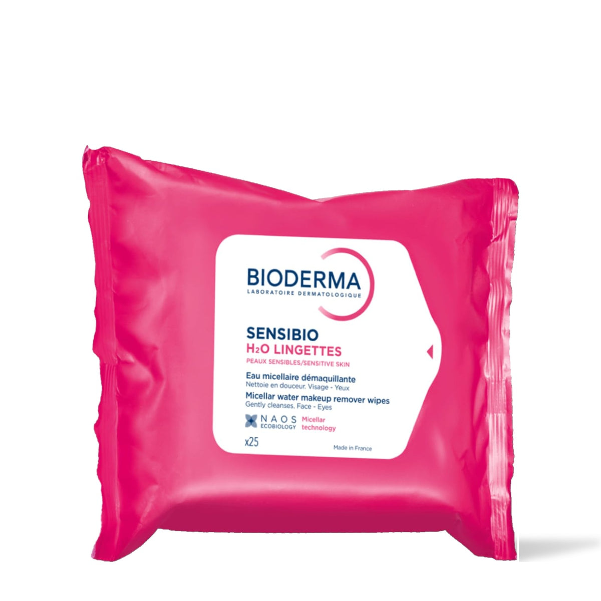 Bioderma Sensibio H2O lingettes micellaires, paquet de 25