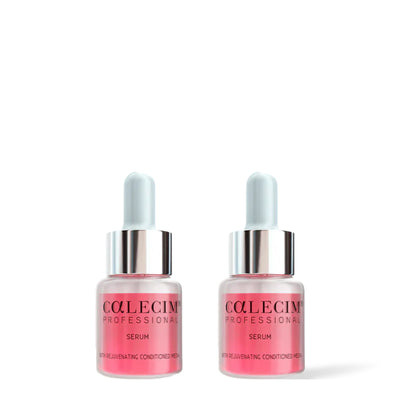 Two bottles of Calecim Professional Serum 5 ml side by side on a white background