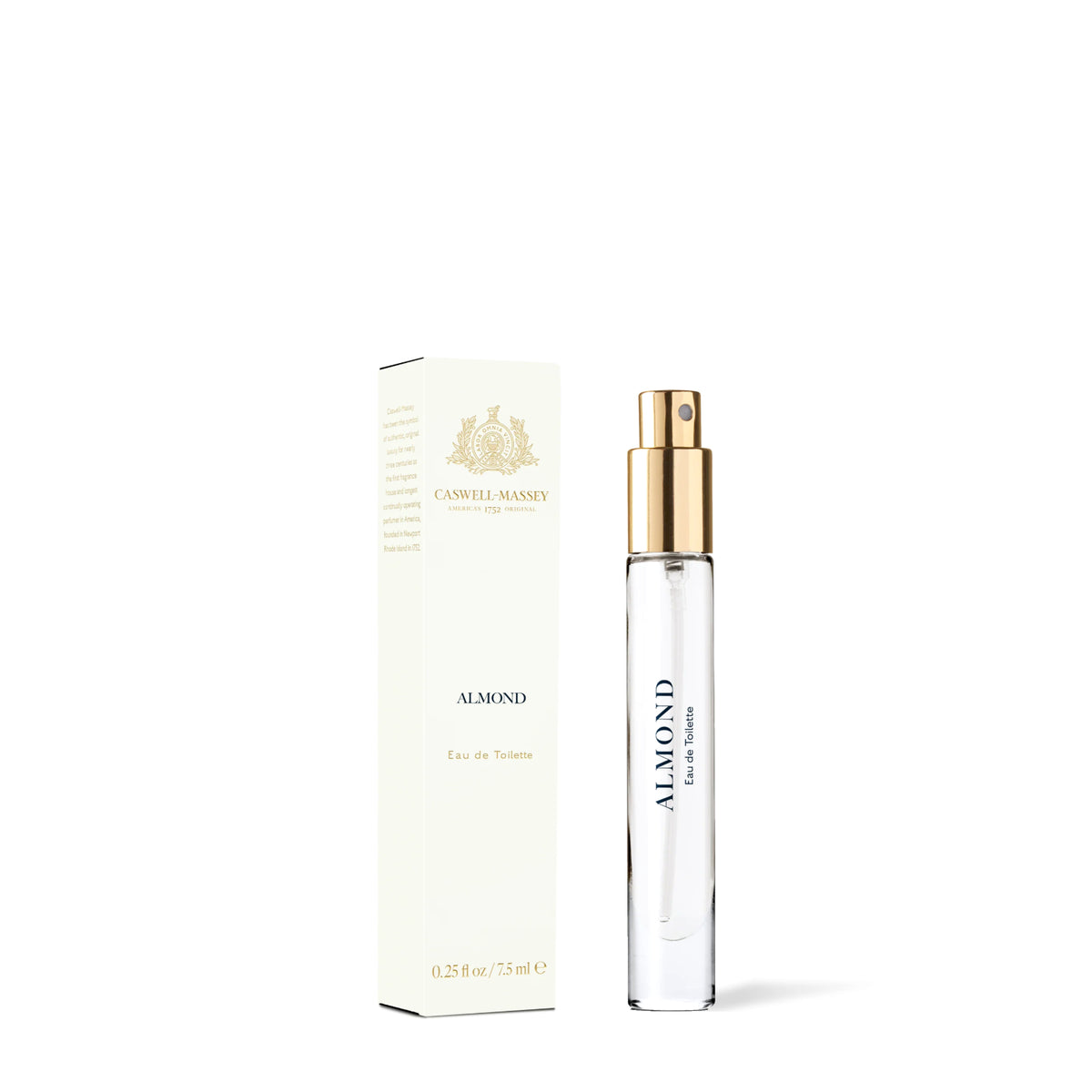 Caswell-Massey Almond Eau de Toilette, 7.5 ml travel spray