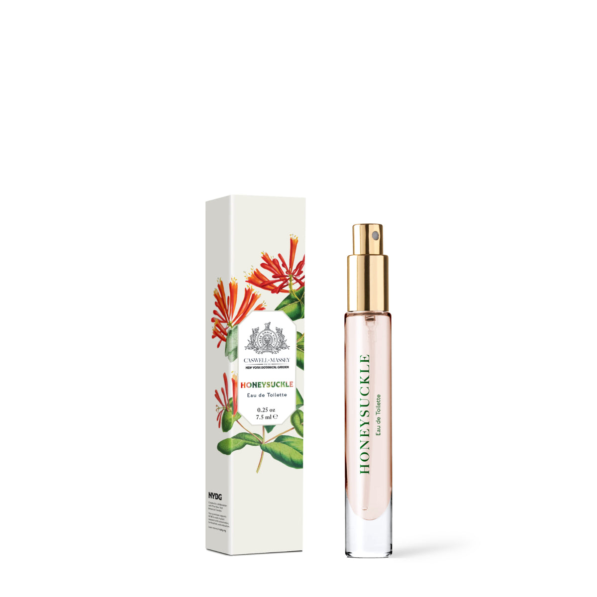 Caswell-Massey Honeysuckle Eau de Toilette, 7.5 ml travel spray