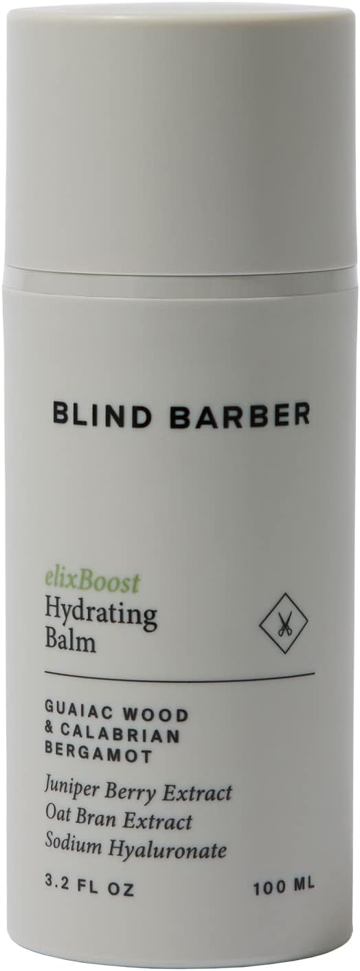 Blind Barber elixBoost Hydrating Balm container on a white background