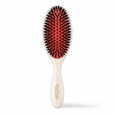 Brosse Mason Pearson Handy BN3 en sanglier et nylon, ivoire