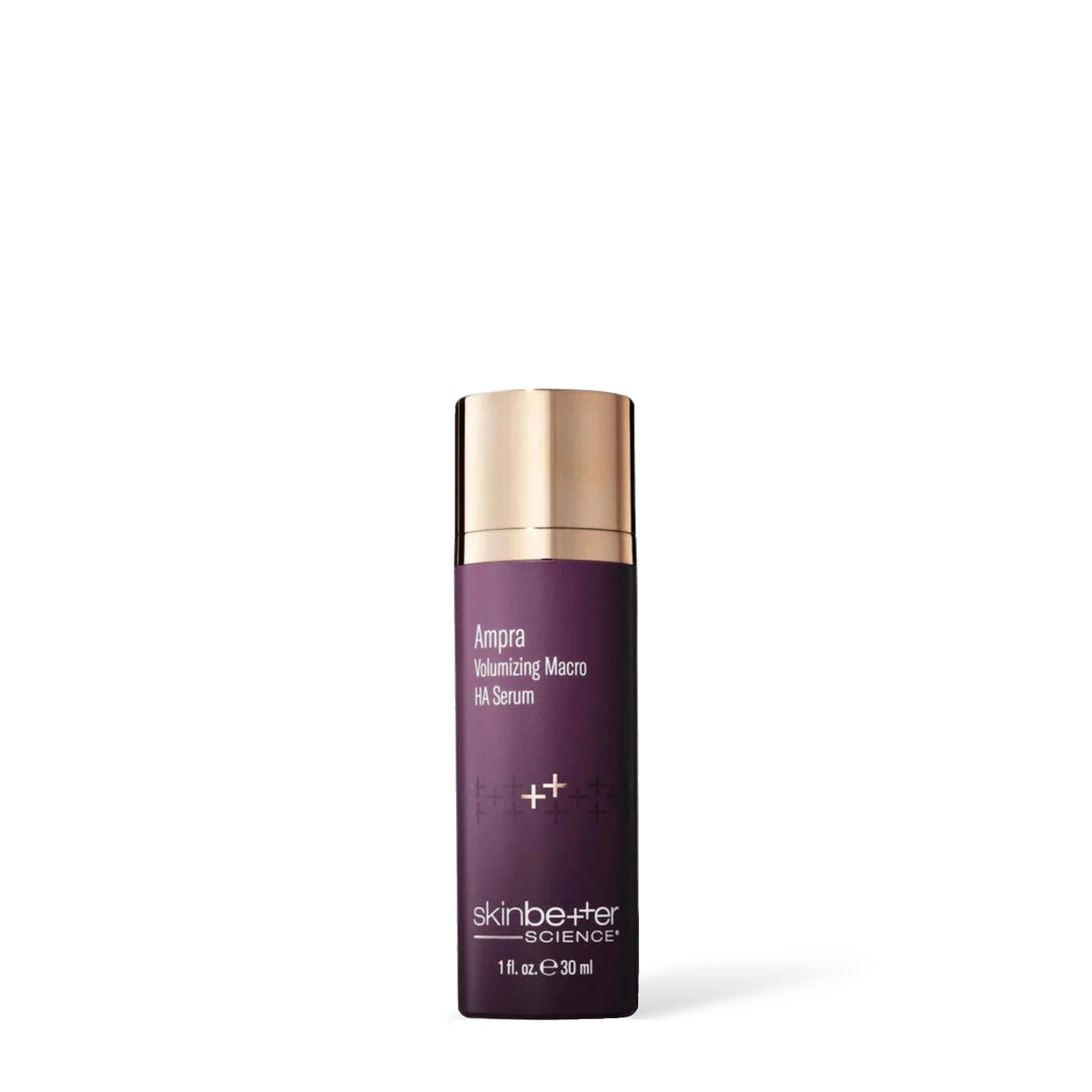 Skinbetter Science Ampra Volumizing Macro HA Serum 30 ml bottle, front view on a white background