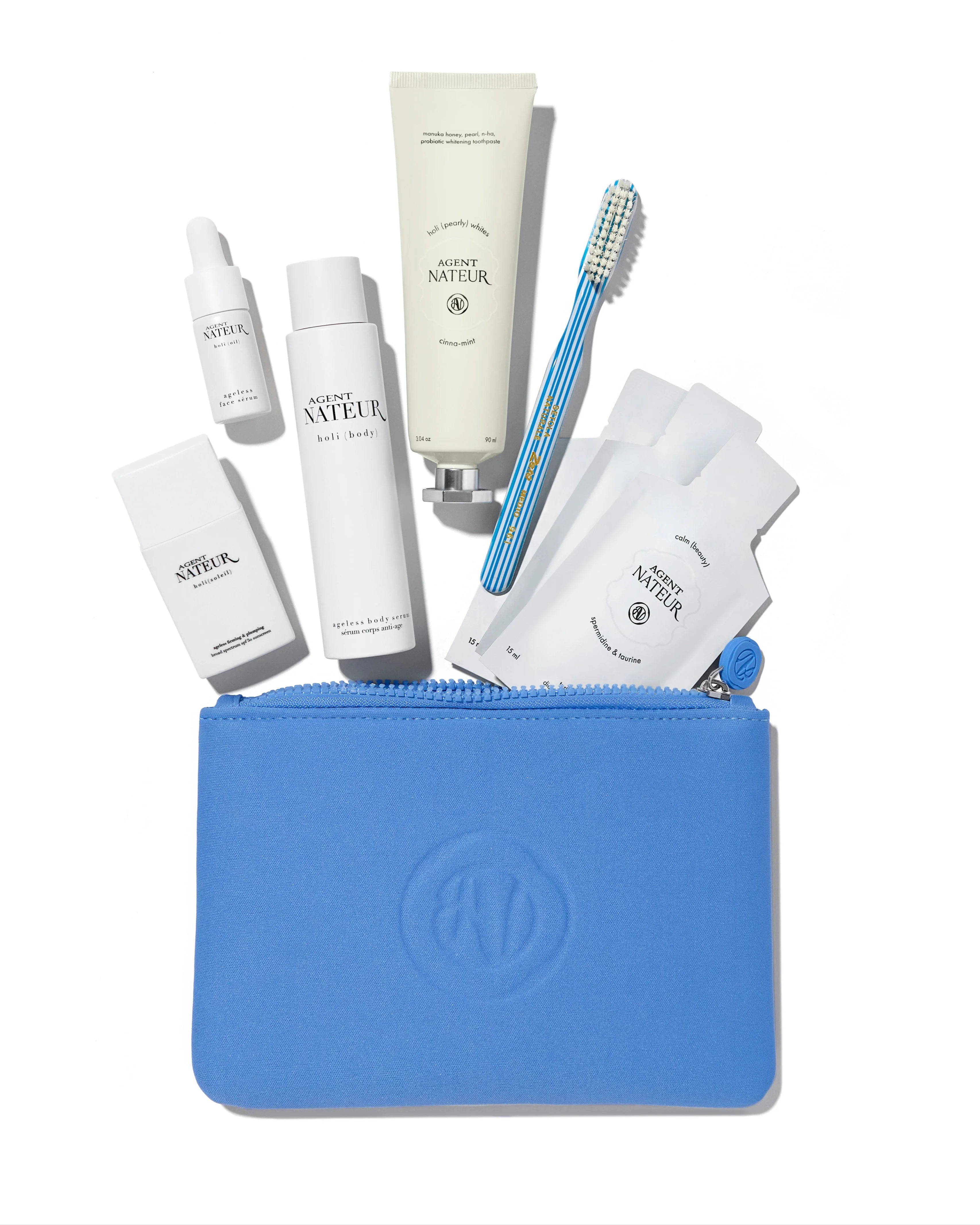 Agent Nateur - The Long Weekend Summer Set | Skincare travel kit | LOSHEN & CREM