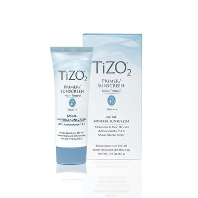 TIZO2 FACIAL PRIMER NON-TINTED SUNSCREEN SPF 40 | Mineral sun protection | LOSHEN & CREM