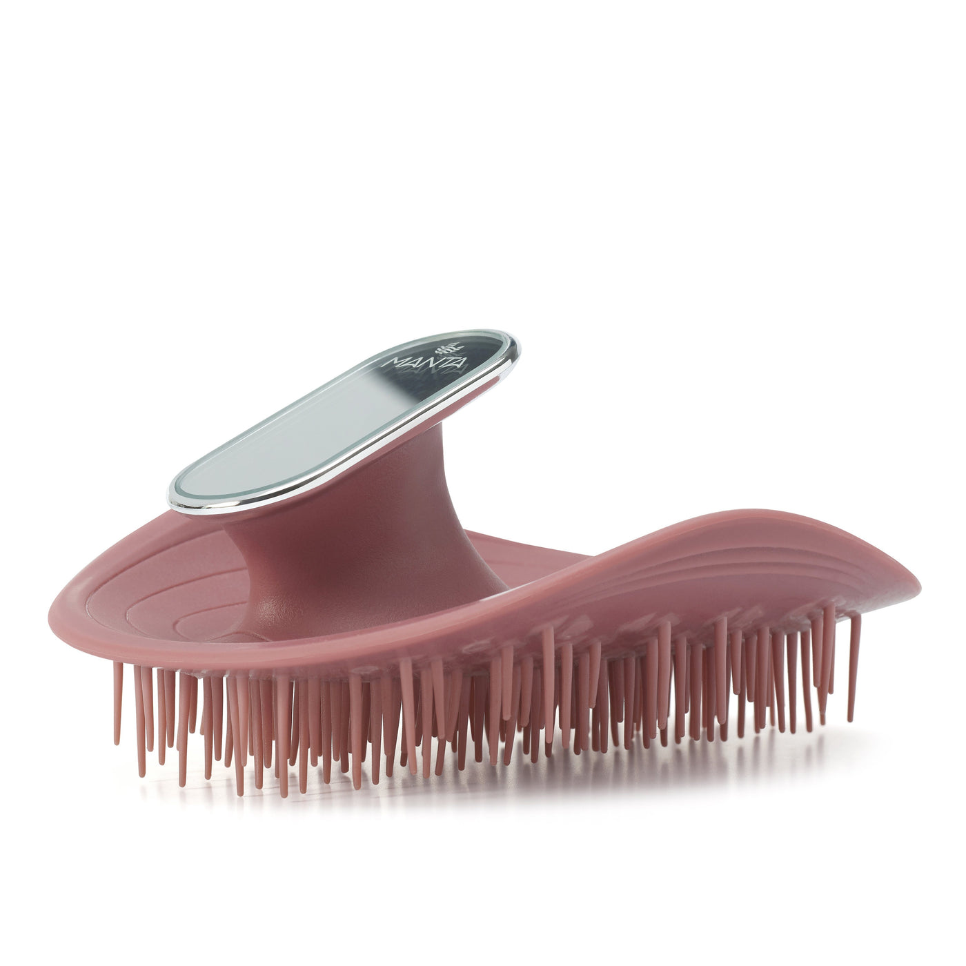 MANTA HAIR BRUSH - Cassis with mirror | Combs & Brushes | LOSHEN & CREM