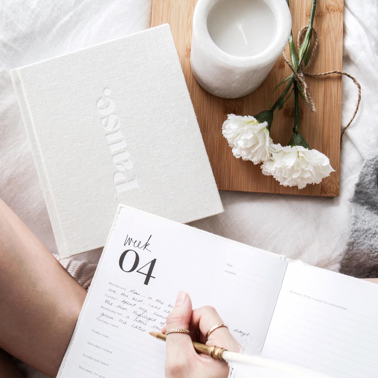 Press Pause – A Weekly Reflection Journal | Personal journal | LOSHEN & CREM