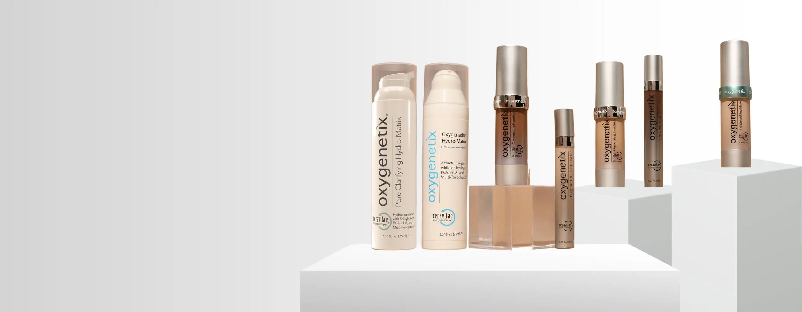 Oxygenetix Makeup & Skincare Free Samples On Every Order | Loshen & Crem